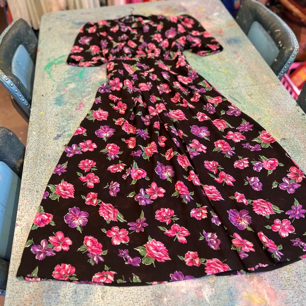 Midnight Floral Dress
